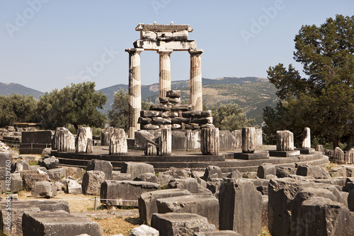 The Temple Of Athena At Delphi