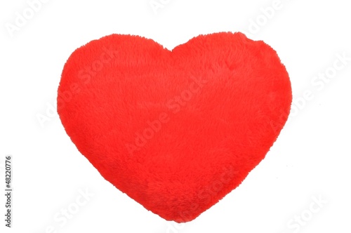 Czerwone pluszowe serce