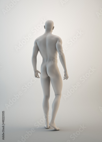 Muscular male sculpture