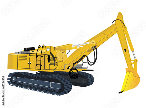 weight and powerful excavator