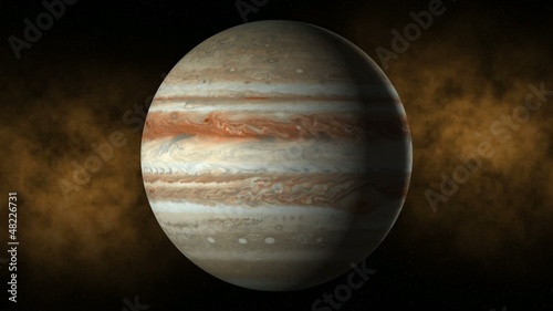 Planet jupiter space, stars photo