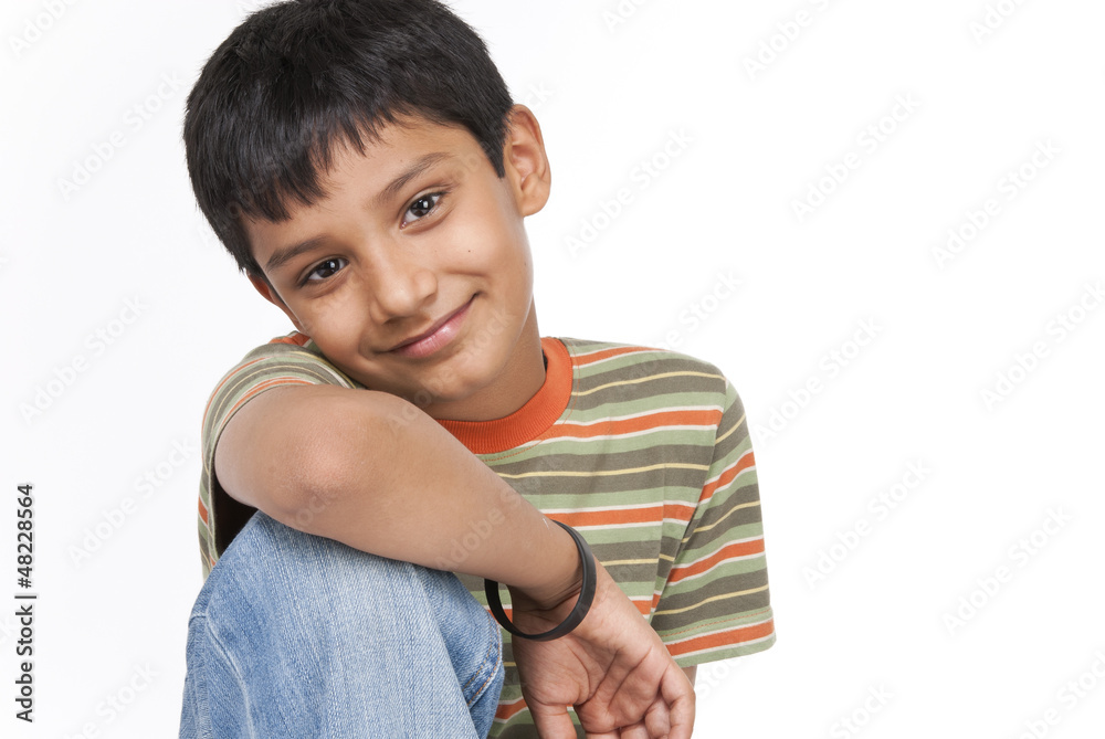 Indian boy in indoors