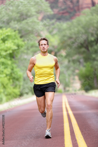 Runner man running