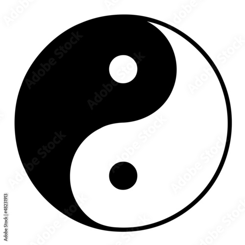 sign with the yin yang symbol