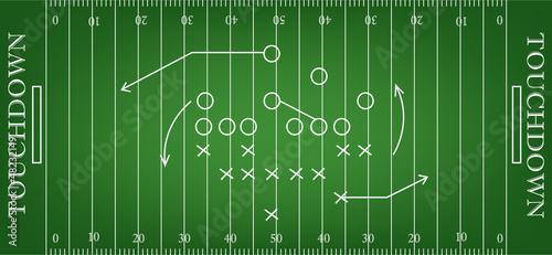 soccer field. vector illustration