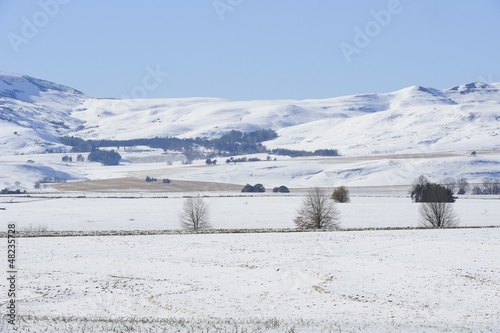 Winter landscape,Drakensberg foothills,Himeville photo