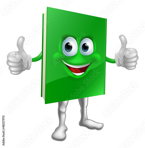 Book mascot education concept