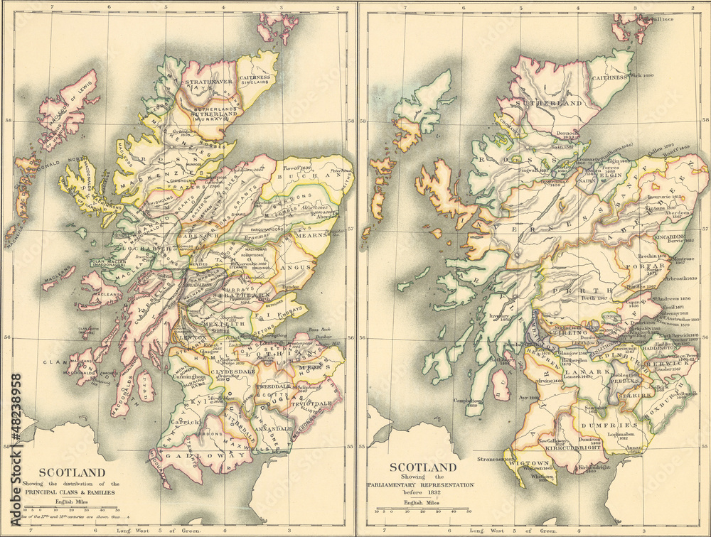 Obraz premium old map