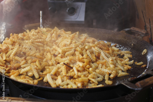 roasted potato slices