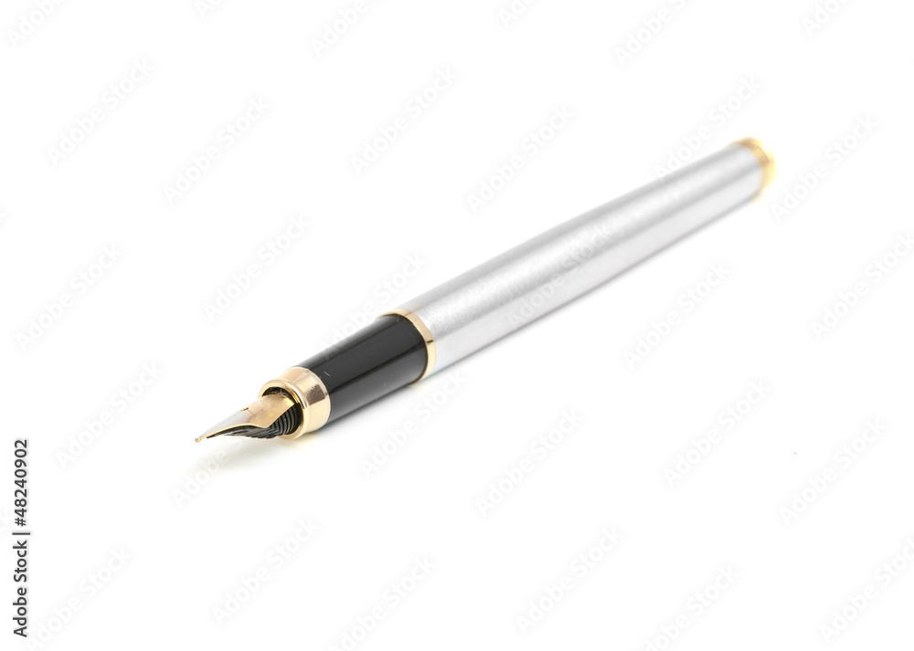 Fountain pen nib isolated on white background Fountain pen nib isolated on white background