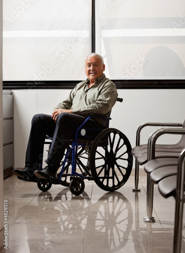 Senior Man On Wheelchair