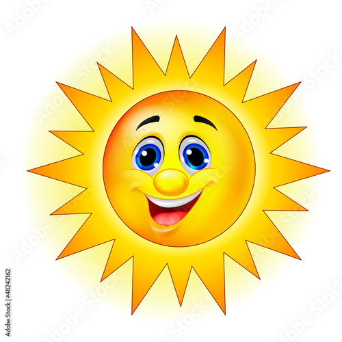 Sun cartoon character