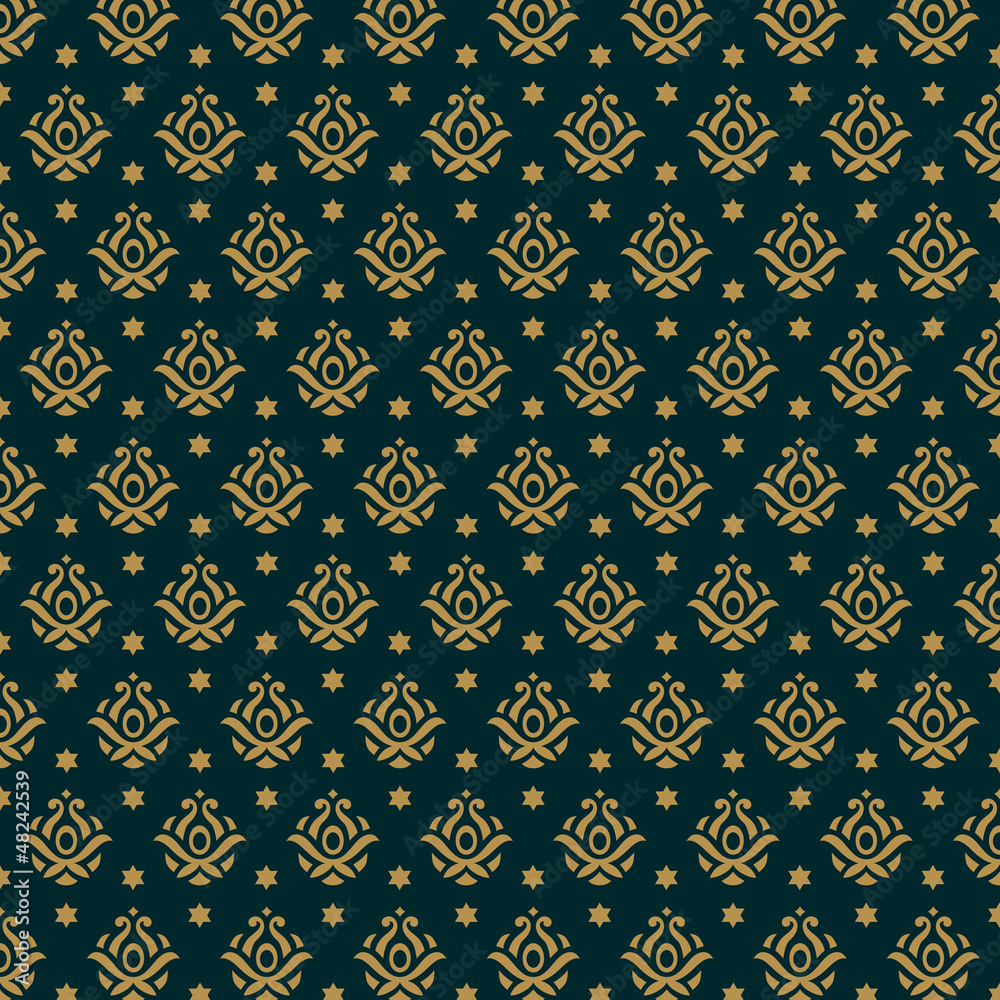Fashion luxury pattern. Seamless texture. Vector background