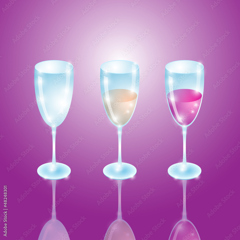 Set of Wine Glass Set of Wine Glass