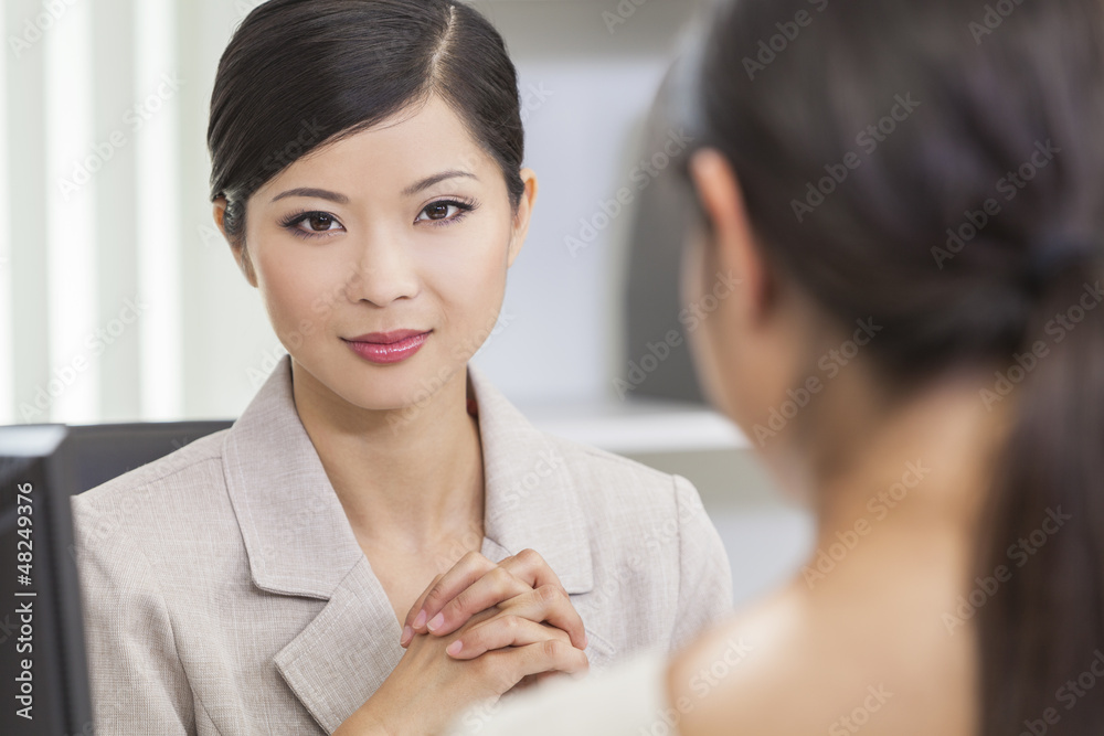 Asian Chinese Woman or Businesswoman in Meeting Asian Chinese Woman or Businesswoman in Meeting