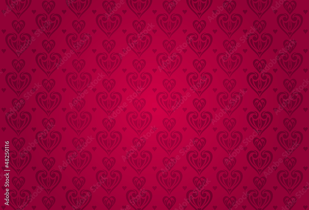 red valentine's card background