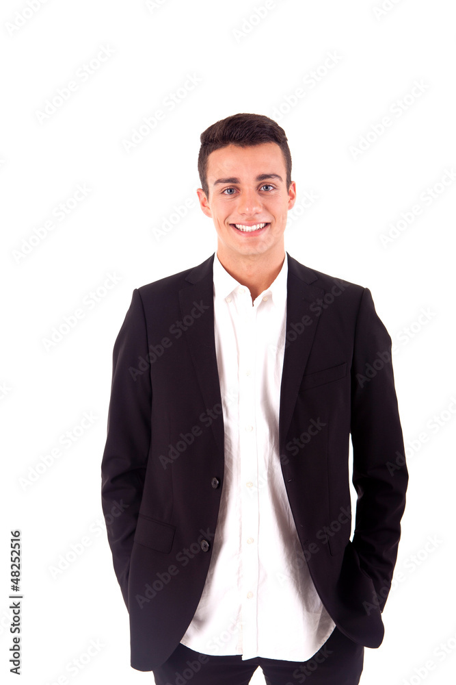 Portrait of a business man over white background Portrait of a business man over white background