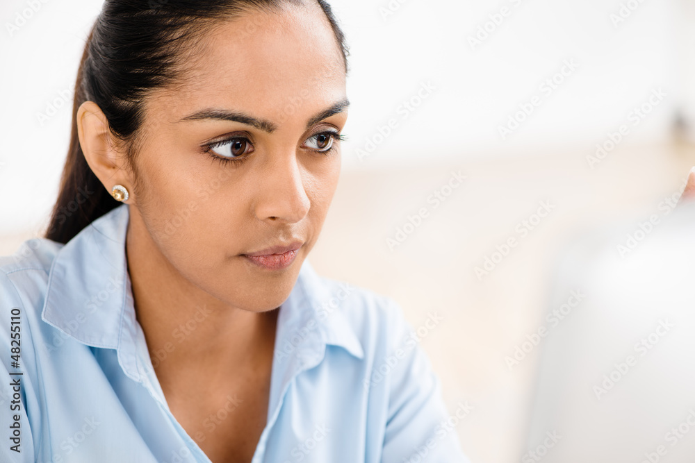 Indian business woman pretty smiling office Indian business woman pretty smiling office