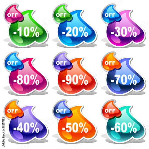 Vector discount labels 2