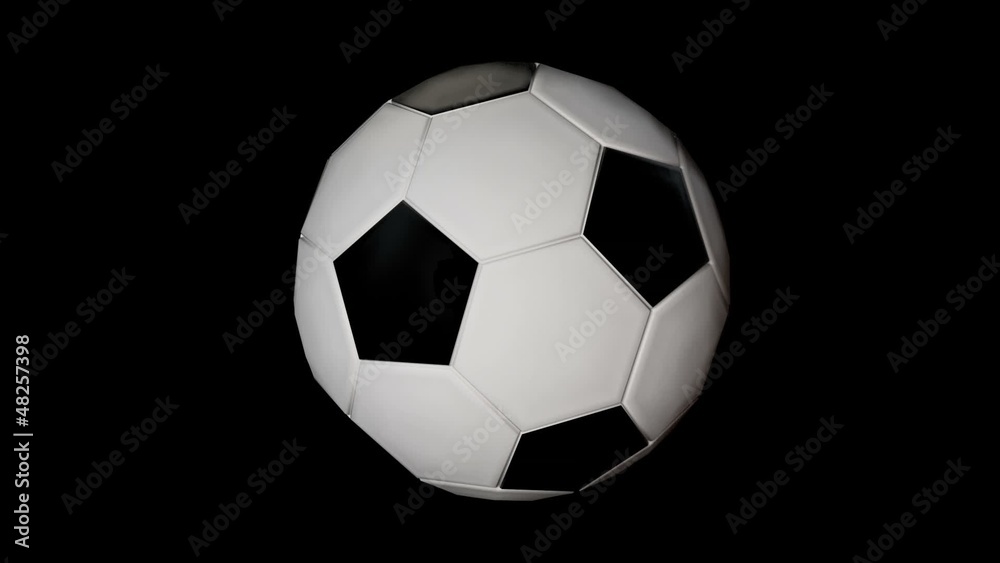 Computer generated soccer ball with alpha / loopable Computer generated soccer ball with alpha / loopable
