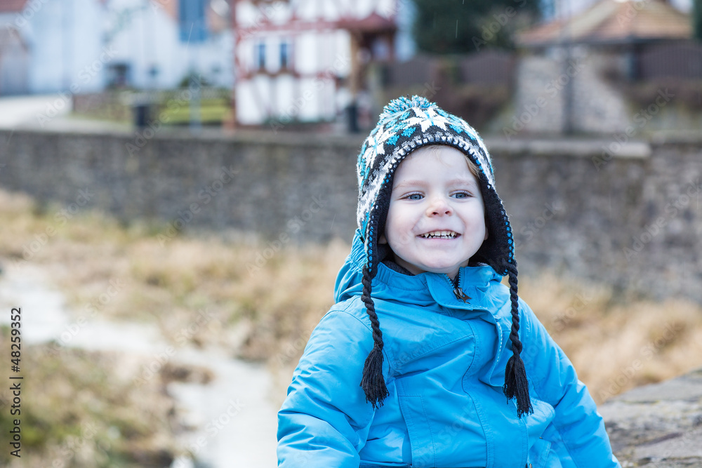 Portrait of little boy of two years outdoor Portrait of little boy of two years outdoor