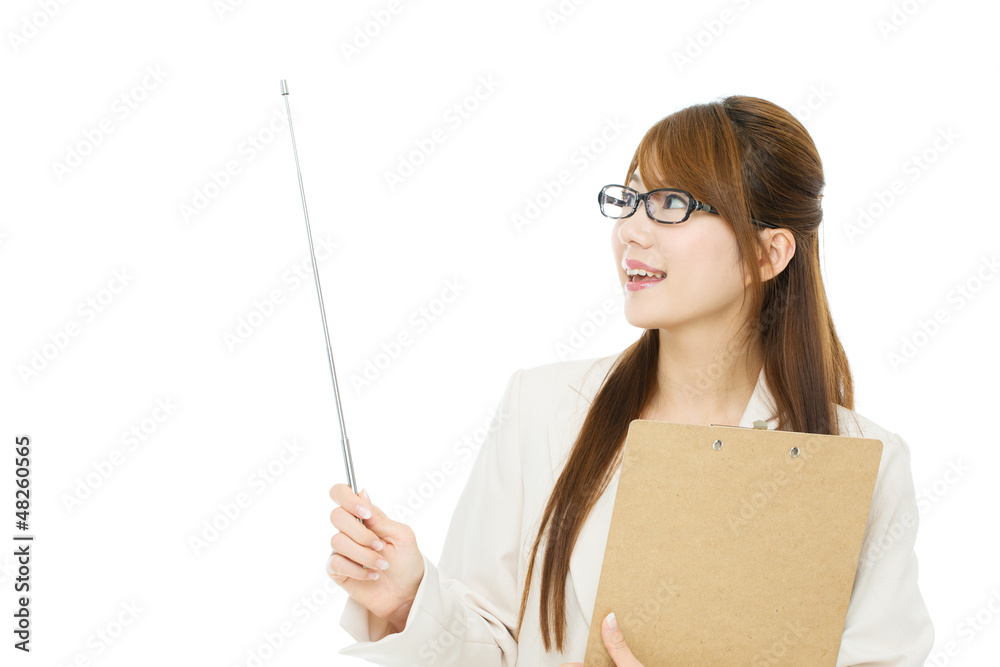 Beautiful asian businesswoman on white background Beautiful asian businesswoman on white background