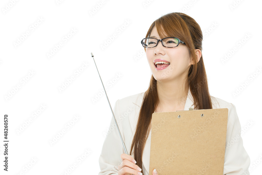Beautiful asian businesswoman on white background Beautiful asian businesswoman on white background