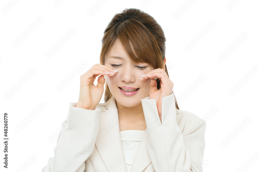 Beautiful asian businesswoman on white background Beautiful asian businesswoman on white background