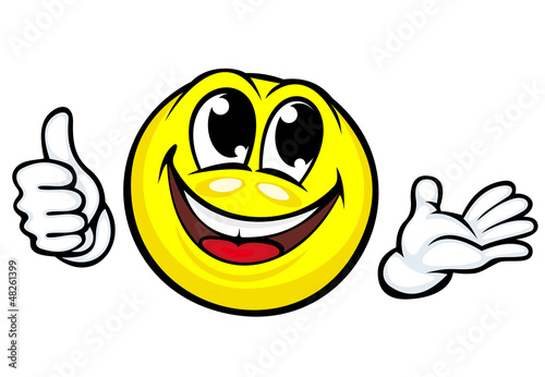 Funny cartoon smile