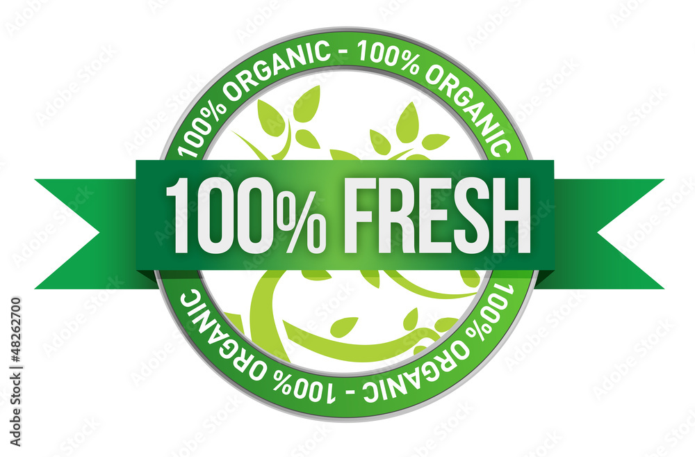 Label of Fresh concept Label of Fresh concept
