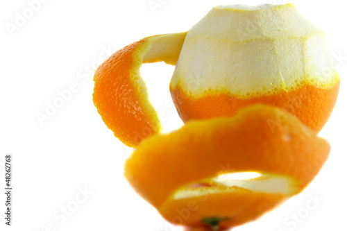 peeling orange