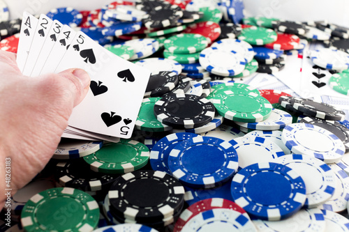 Photography Poker Straight Ace of Spades