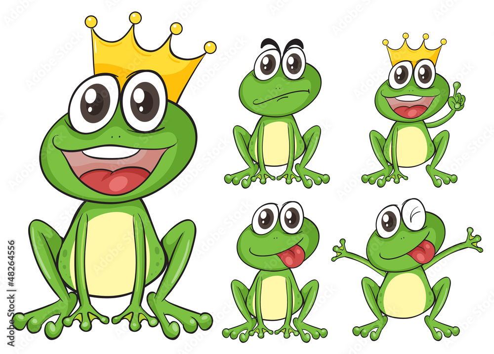 Fototapeta premium Green frogs