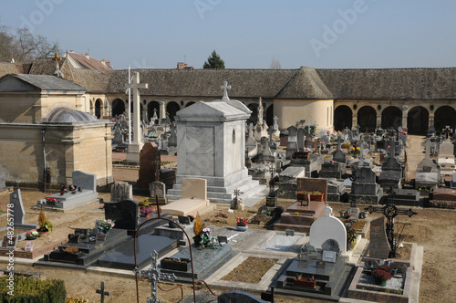 France, the cemetery of Montfort l Amaury photo