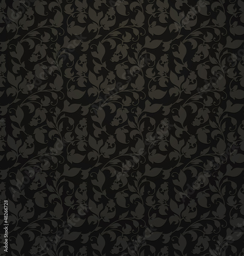 Seamless pattern, black