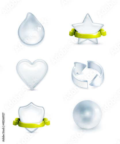 White icons set
