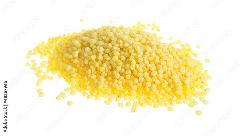 scoop of hulled millet scoop of hulled millet