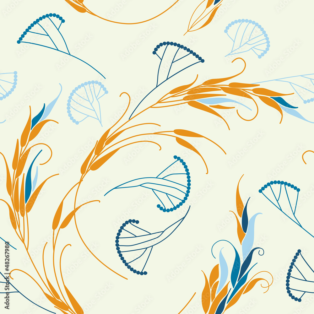 Abstract textured wheat field. Seamless pattern. Vector. Abstract textured wheat field. Seamless pattern. Vector.