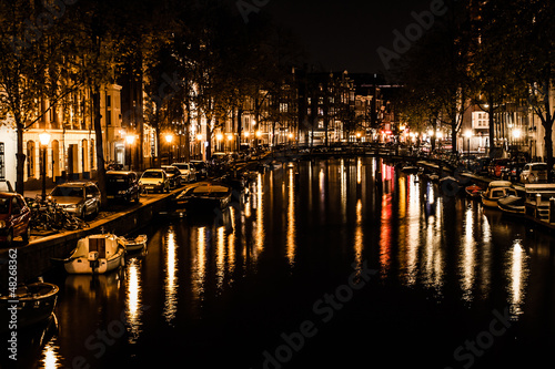 Amsterdam at night  The Netherlands