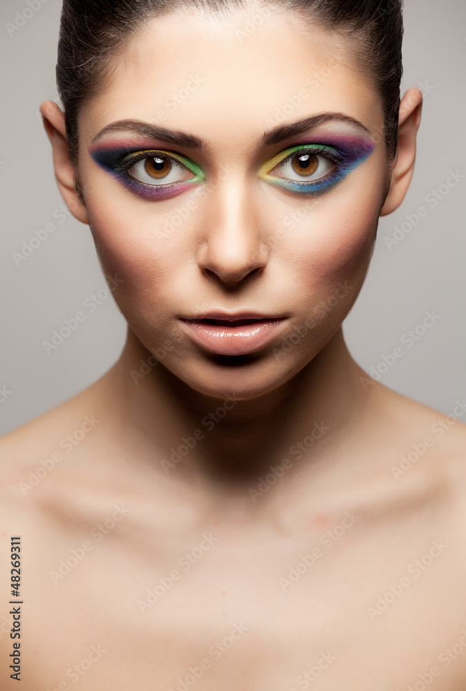 Portrait of caucasian young woman Portrait of caucasian young woman