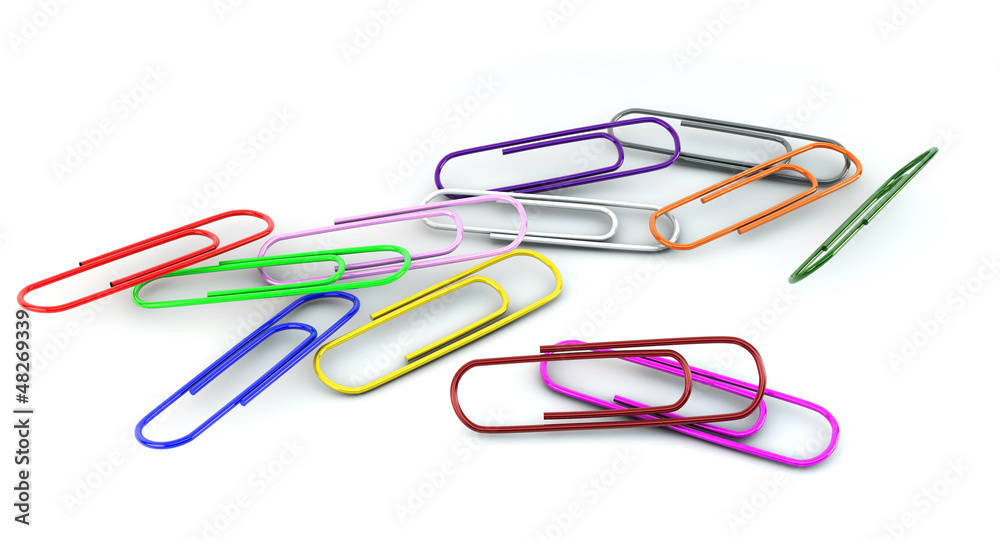Clips falling in 3d Clips falling in 3d