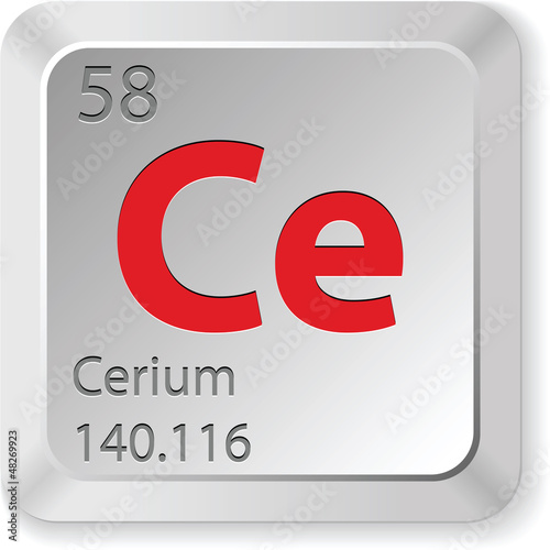 cerium chimic element photo