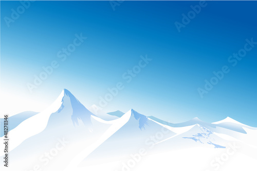 Winter mountains