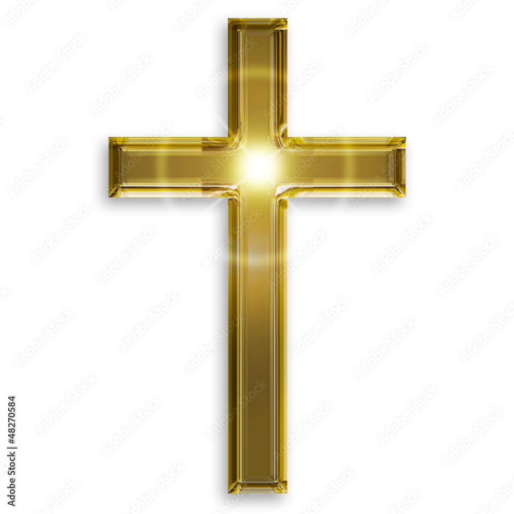 golden symbol of crucifix