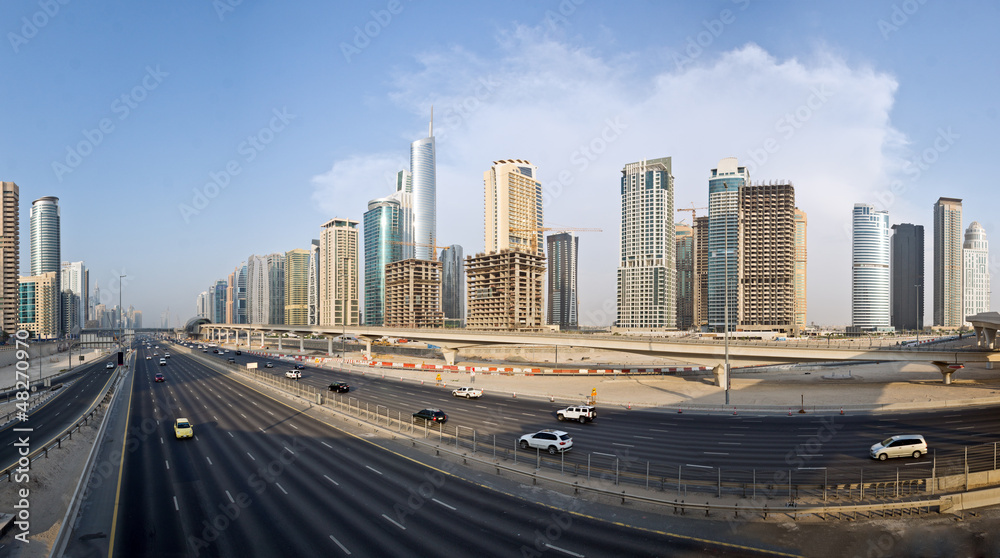 Sheikh Zayed Road panorama