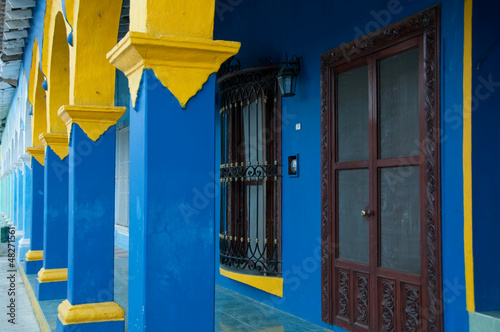 Colonial architecture in Tlacotalpan (Mexico) photo