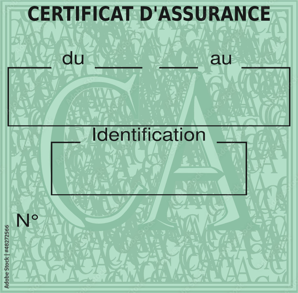 Certificat d'assurance (France)