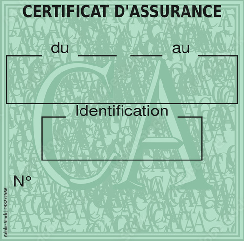 Certificat d'assurance (France)