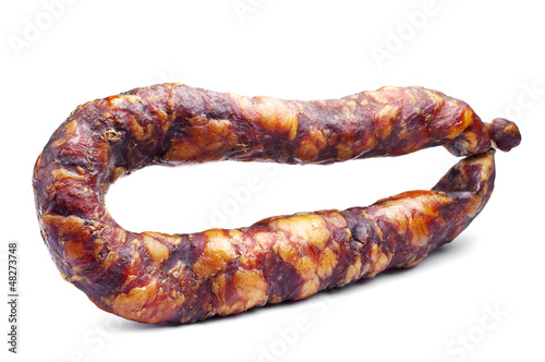 Thin smoked sausage