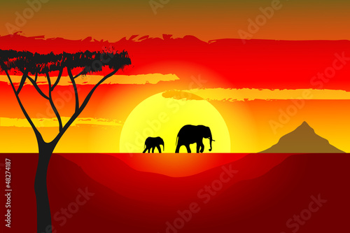African sunset © valentint